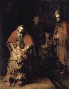 REMBRANDT Harmenszoon van Rijn The Return of the Prodigal Son oil painting reproduction